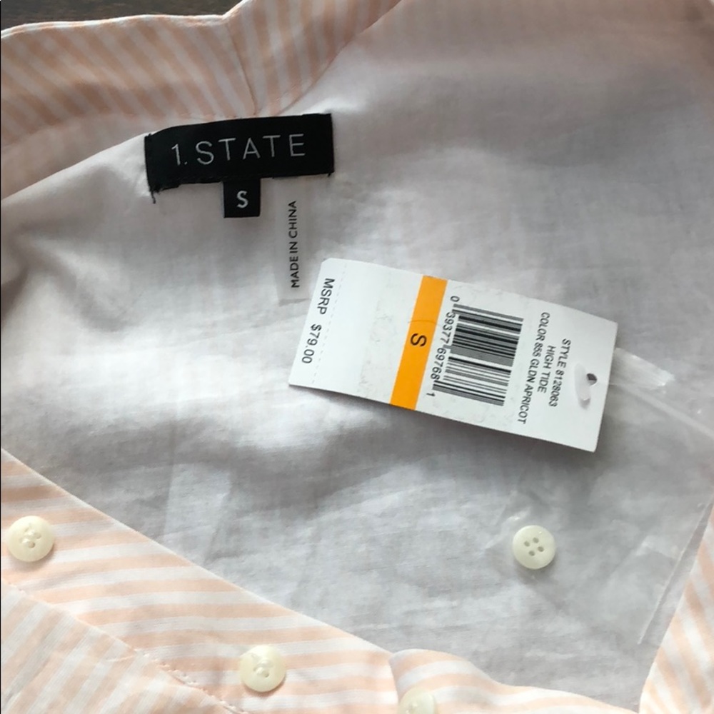 1. State Button Ruffle Blouse - Picture 7 of 8